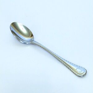 NEW -Wallace BASKETWEAVE Stainless Basket Rope Edge Flatware 6 1/4" Teaspoon